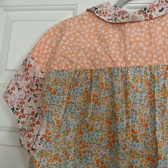 American Eagle Outfitters Floral Patchwork Shirt - Picture 7 of 7
